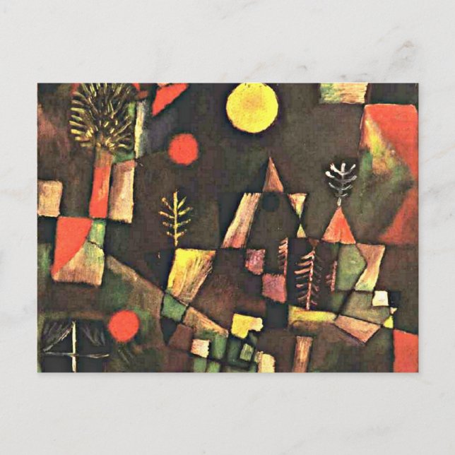 Klee - Full Moon Postcard (Front)