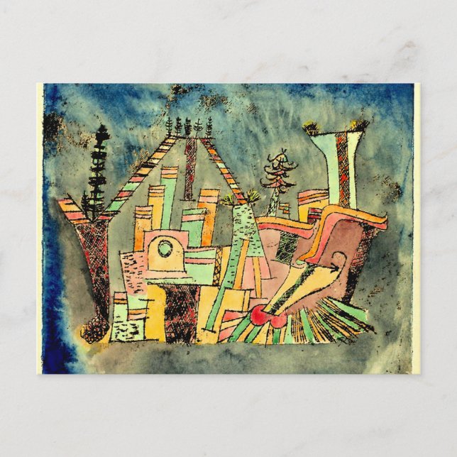 Klee - Garden on Debris Postcard (Front)