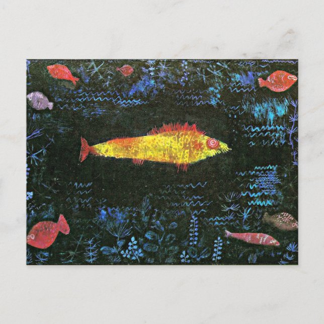 Klee - Goldfish postcard. Postcard (Front)