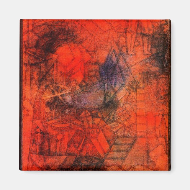 Klee - Groynes, colourful artwork, Magnet (Front)