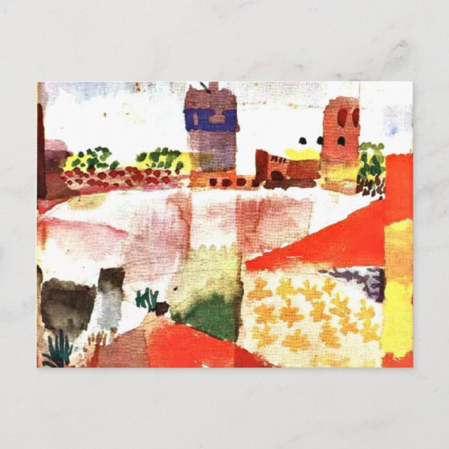 Klee - Hammamet with Mosque Postcard (Front)