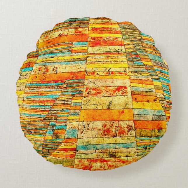 Klee - Highways and Byways Round Cushion (Front)