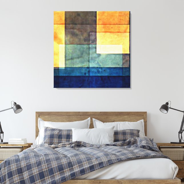 Klee - House on the Water Canvas Print (Insitu(Bedroom))