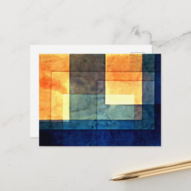 Klee - House on the Water Postcard (Front/Back In Situ)