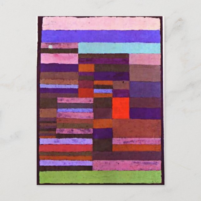 Klee - Individualised Altimetry of Stripes Postcard (Front)