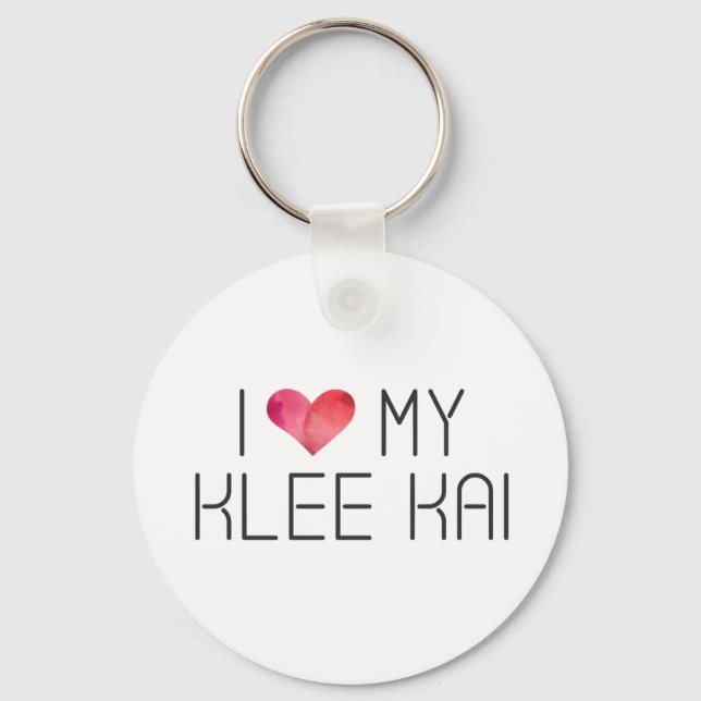 Klee Kai Love Quote Key Ring (Front)