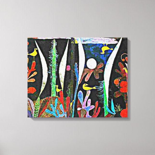 Klee - Landscape with Yellow Birds Canvas Print (Front)