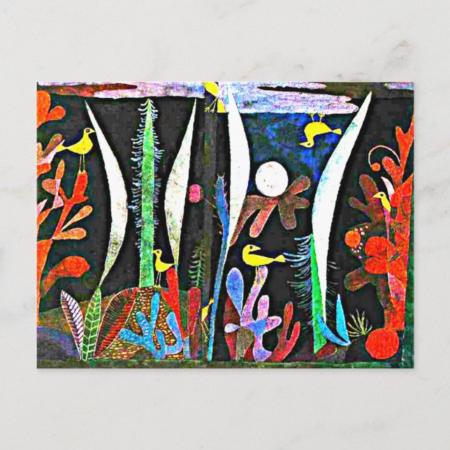 Klee - Landscape with Yellow Birds Postcard (Front)