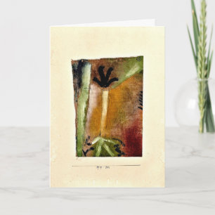 Klee - Little Tree, abstract art Card