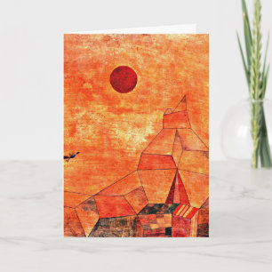 Klee - Marchen, colourful artwork Card