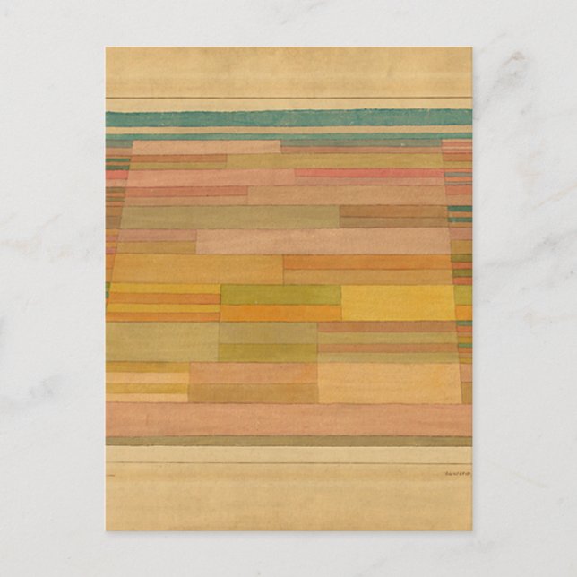 Klee - Measured Fields Postcard (Front)