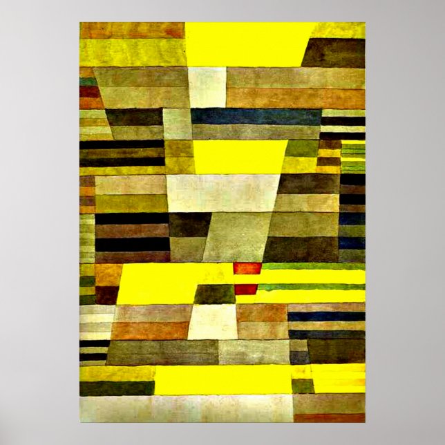 Klee - Monument, 1929 abstract artwork Poster (Front)