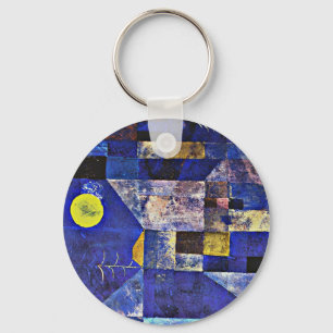 Klee - Moonlight, famous painting Key Ring