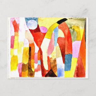 Klee - Movement of Vaulted Chambers Postcard