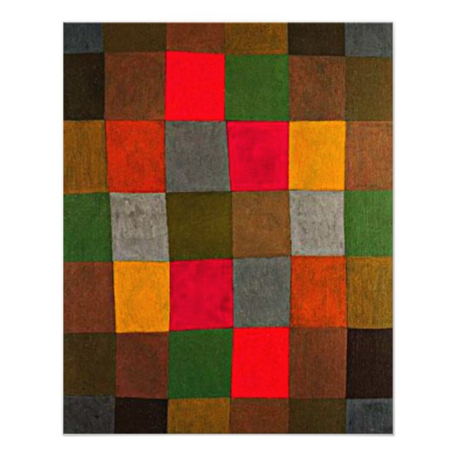 Klee - New Harmony, colourful geometric design Photo Print (Front)