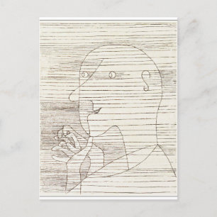 Klee - Old Man Counting on His Fingers Holiday Postcard