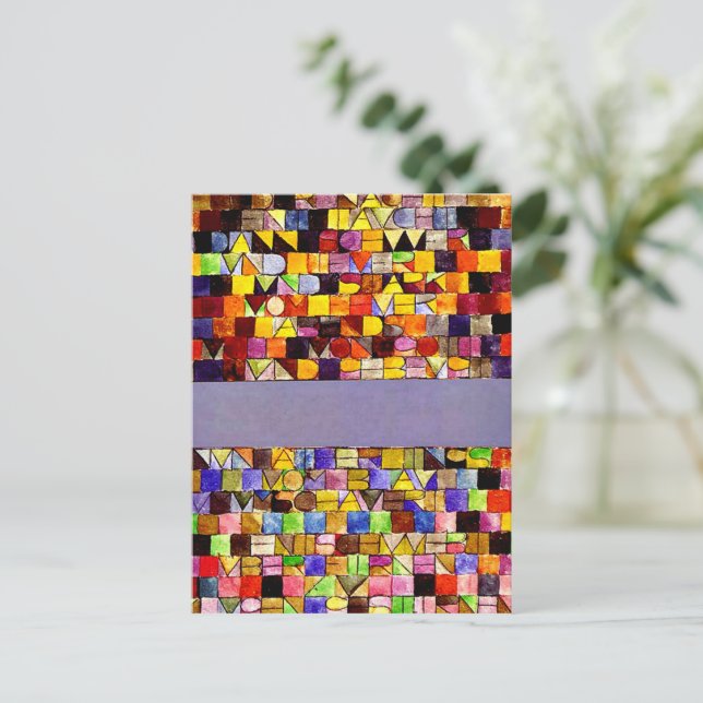 Klee - Once Emerged from the Grey of Night Postcard (Standing Front)