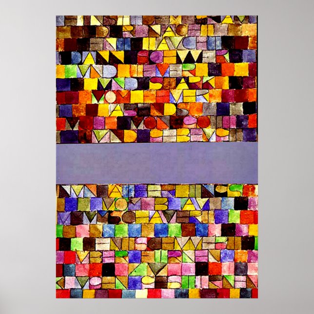 Klee - Once Emerged from the Grey of Night Poster (Front)