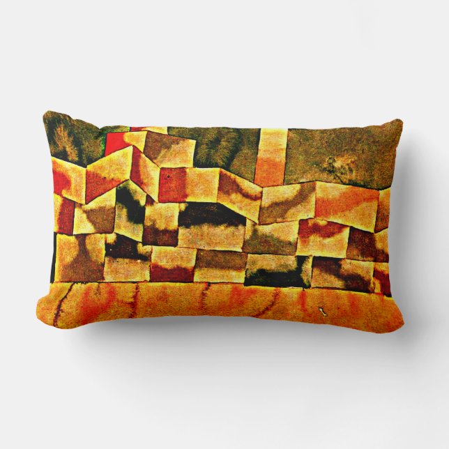 Klee - Oriental Architecture Lumbar Cushion (Front)