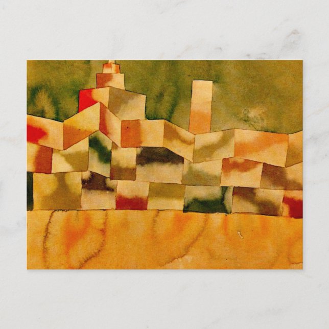 Klee - Oriental Architecture Postcard (Front)