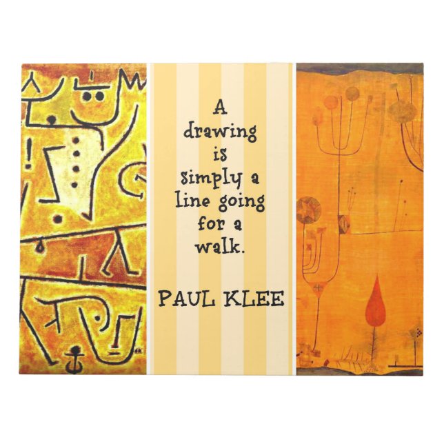 Klee - Quotation and Paintings Notepad (Front)