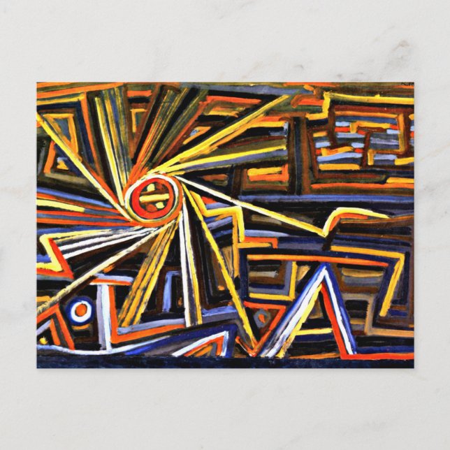 Klee - Radiation and Rotation Postcard (Front)