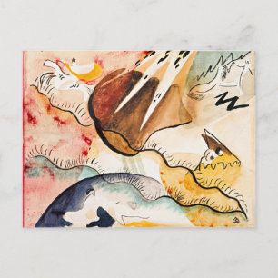 Klee - Rain Landscape Postcard