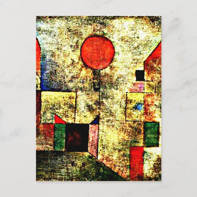 Klee - Red Balloon Postcard (Front)