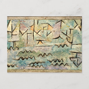 Klee - Rhine at Duisburg, HD Postcard