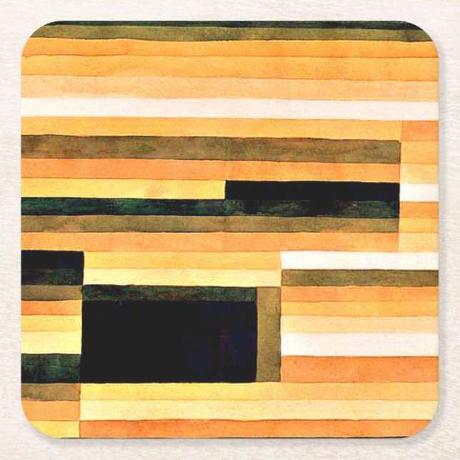 Klee - Rock Chamber, Square Paper Coaster (Front)