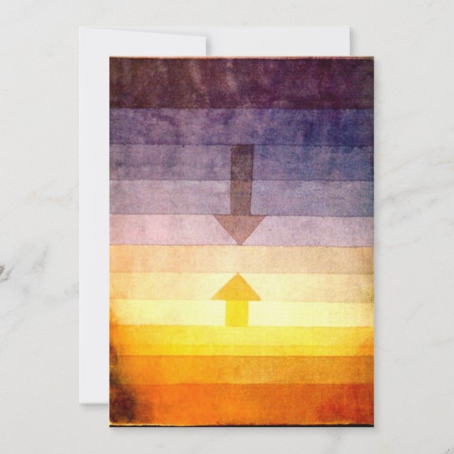 Klee - Separation in the Evening-1922 Card (Front)