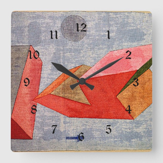 Klee - Short Sea Voyage Square Wall Clock (Front)