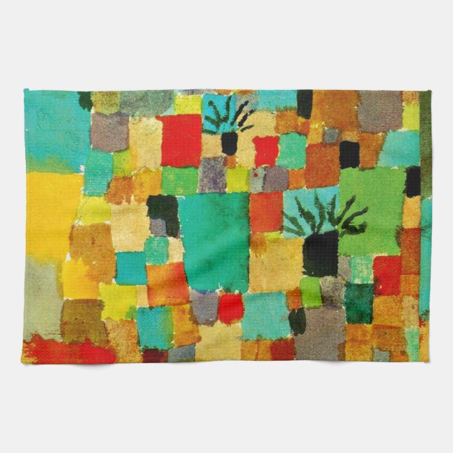 Klee - Southern (Tunisian) Garden Tea Towel (Horizontal)