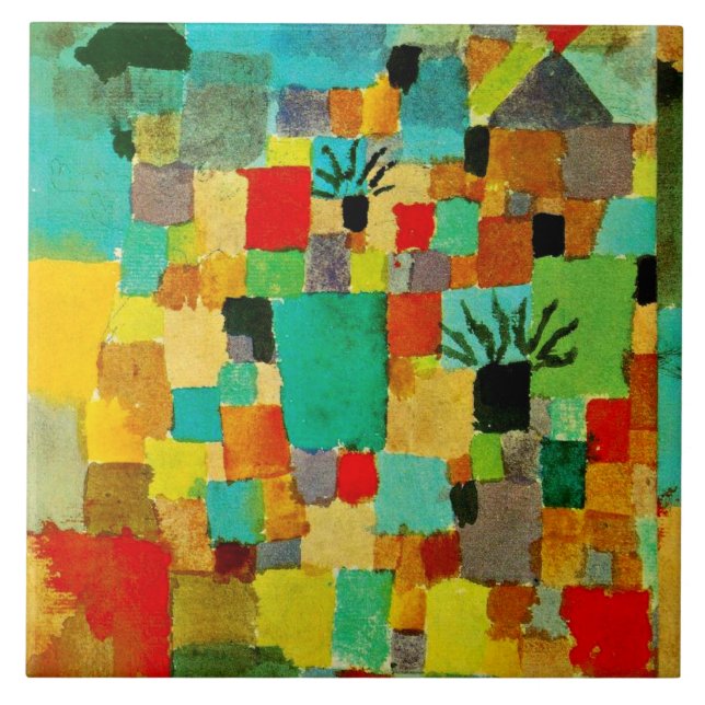 Klee - Southern Tunisian Gardens Tile (Front)