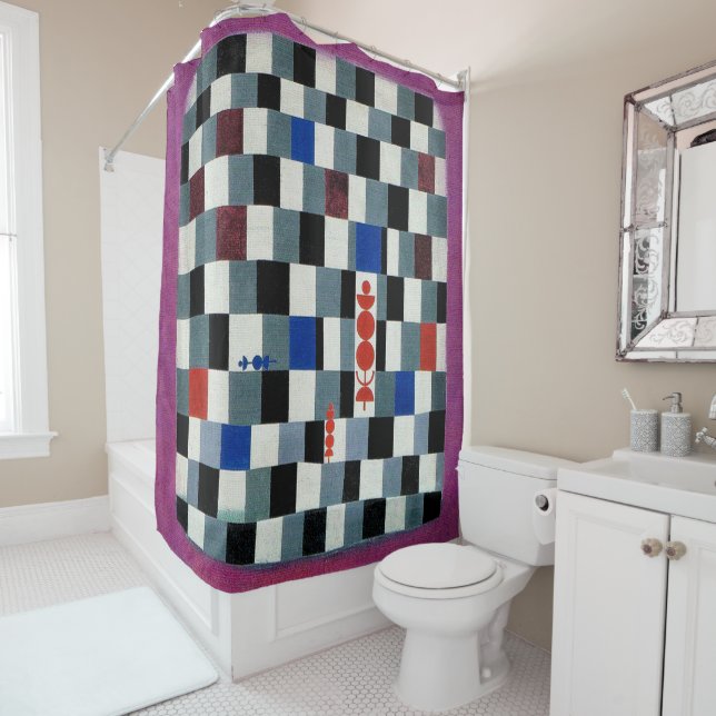 Klee - Super Chess Shower Curtain (In Situ)