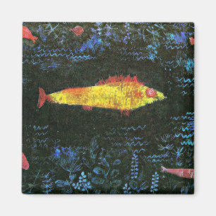 Klee - The Goldfish, 1925 artwork Magnet