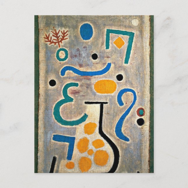 Klee - The Vase-1938 Postcard (Front)