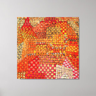 Klee - Town Castle Kr. Canvas Print