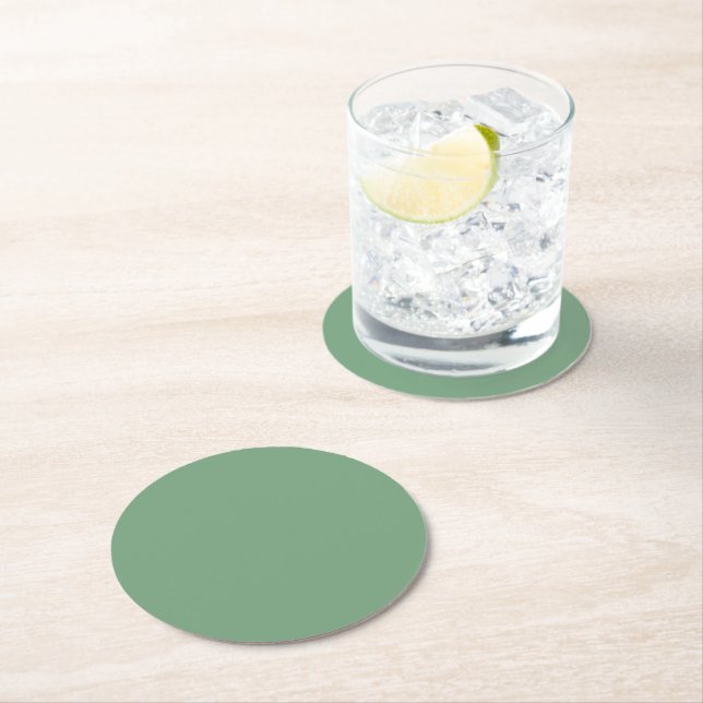 Klee - Tree Nursery green Round Paper Coaster (Insitu)
