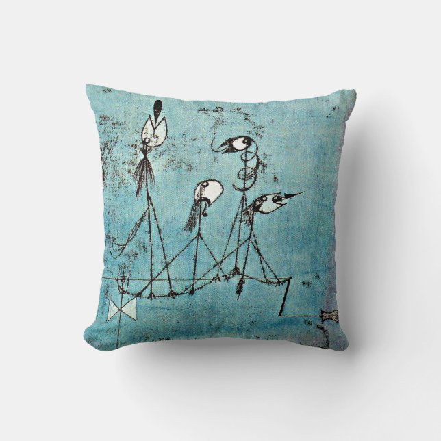 Klee -  Twittering Machine Cushion (Front)