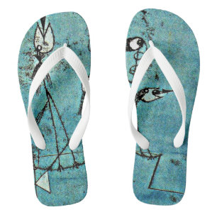 Klee - Twittering Machine, famous abstract artwork Jandals