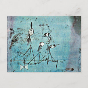 Klee -  Twittering Machine Postcard