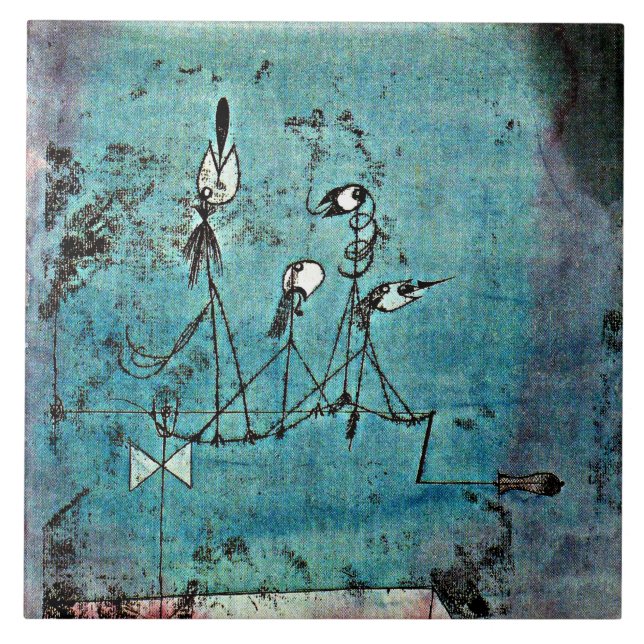 Klee - Twittering Machine Tile (Front)