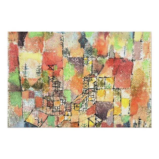 Klee - Two Country Houses Poster (Front)