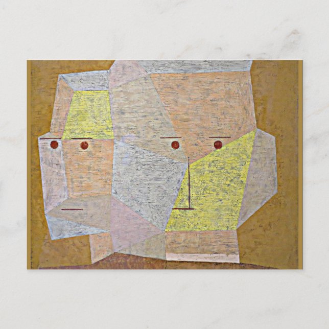 Klee - Two Heads Postcard (Front)