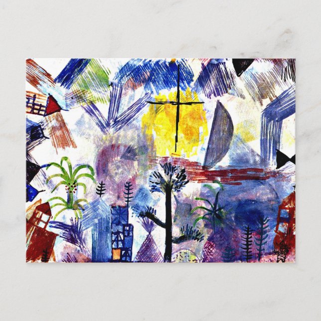 Klee - Unfinished Landscape Postcard (Front)