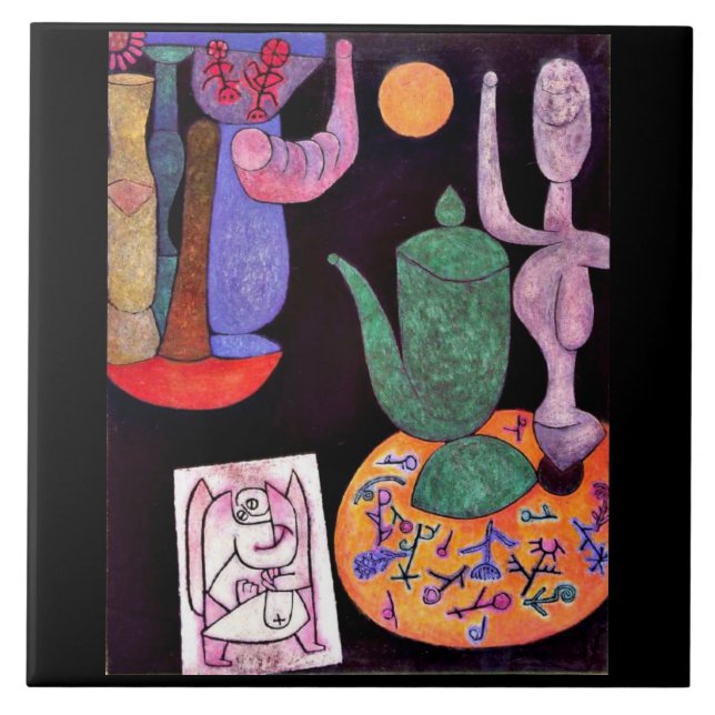 Klee - Untitled, still life, 1940. Tile (Front)