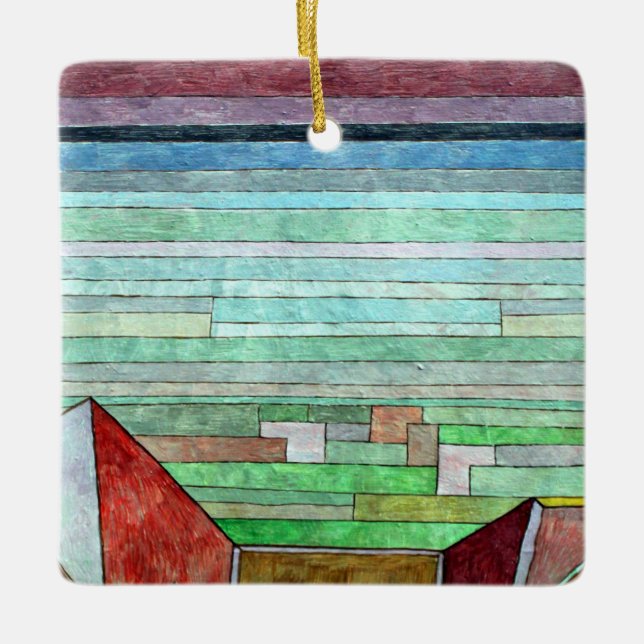 Klee - View into the Fertile Country Ceramic Ornament (Front)
