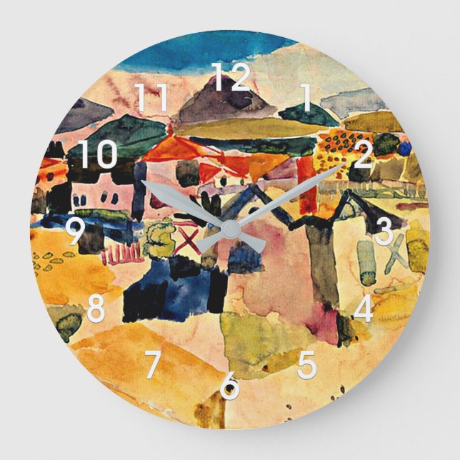 Klee - View of Saint Germain Large Clock (Front)