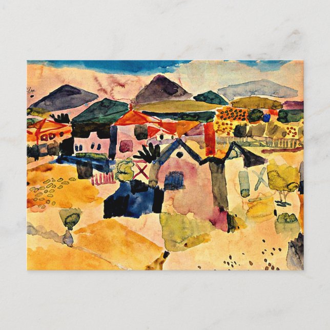 Klee - View of Saint Germain Postcard (Front)